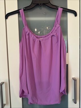 LOFT Lavender-Purple Long Sleeve Blouse